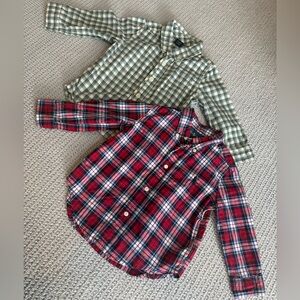Ralph lauren and baby gap button downs.